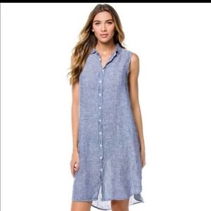 CP Shades $234 Mara Linen Shirt Dress, S